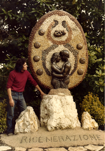 Regeneration, mosaic and bronze, 1981